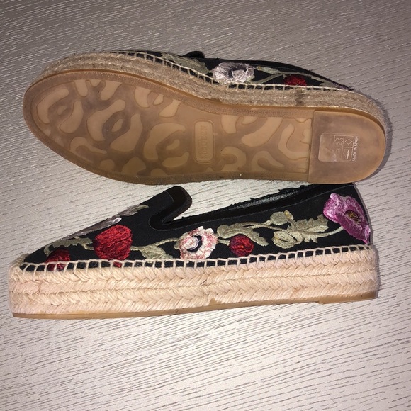 ALEXANDER MCQUEEN embroidered espadrilles floral Size 7 - Picture 6 of 12